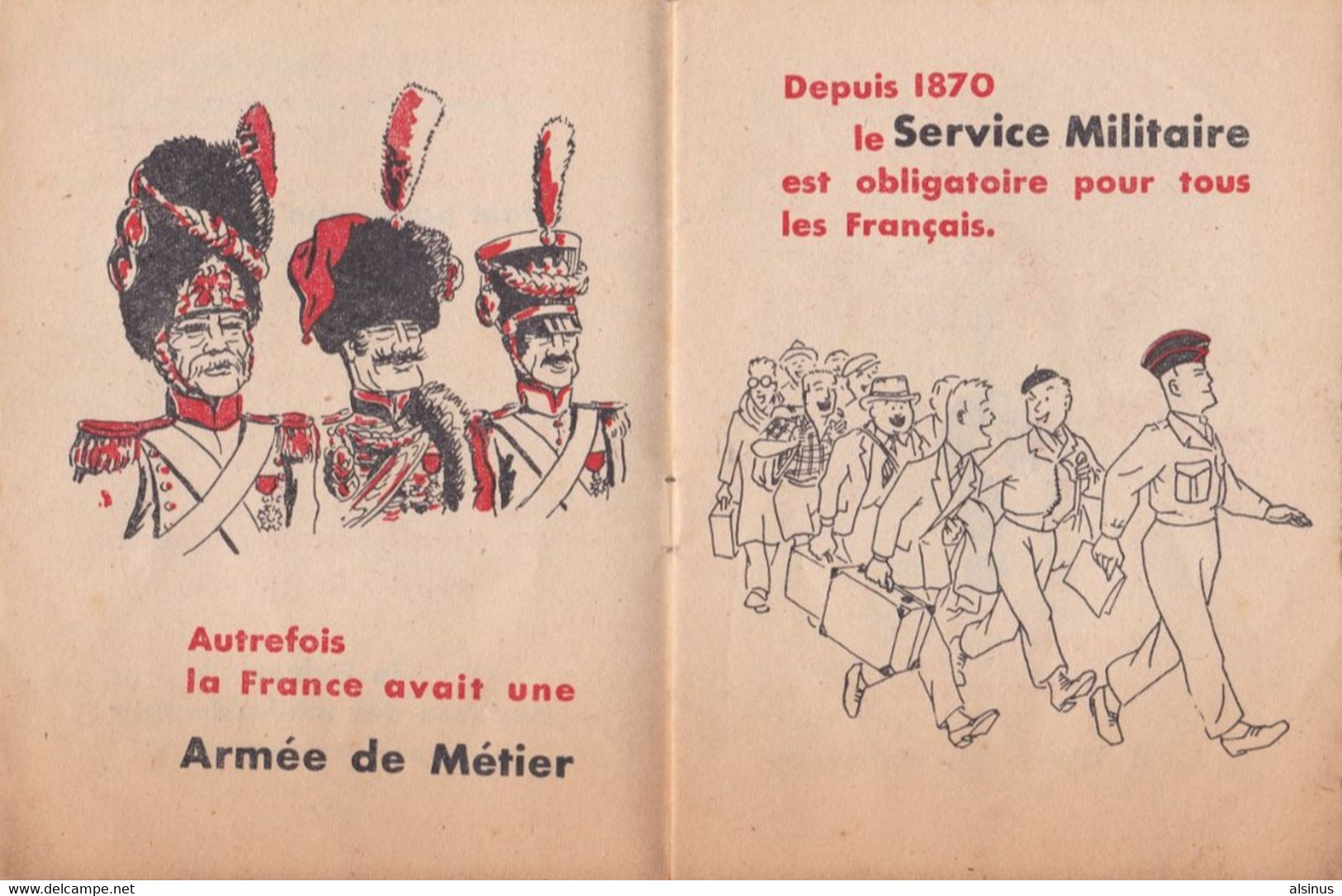 SERVICE MILITAIRE - FASCICULE POUR LES FUTURS APPELES - France