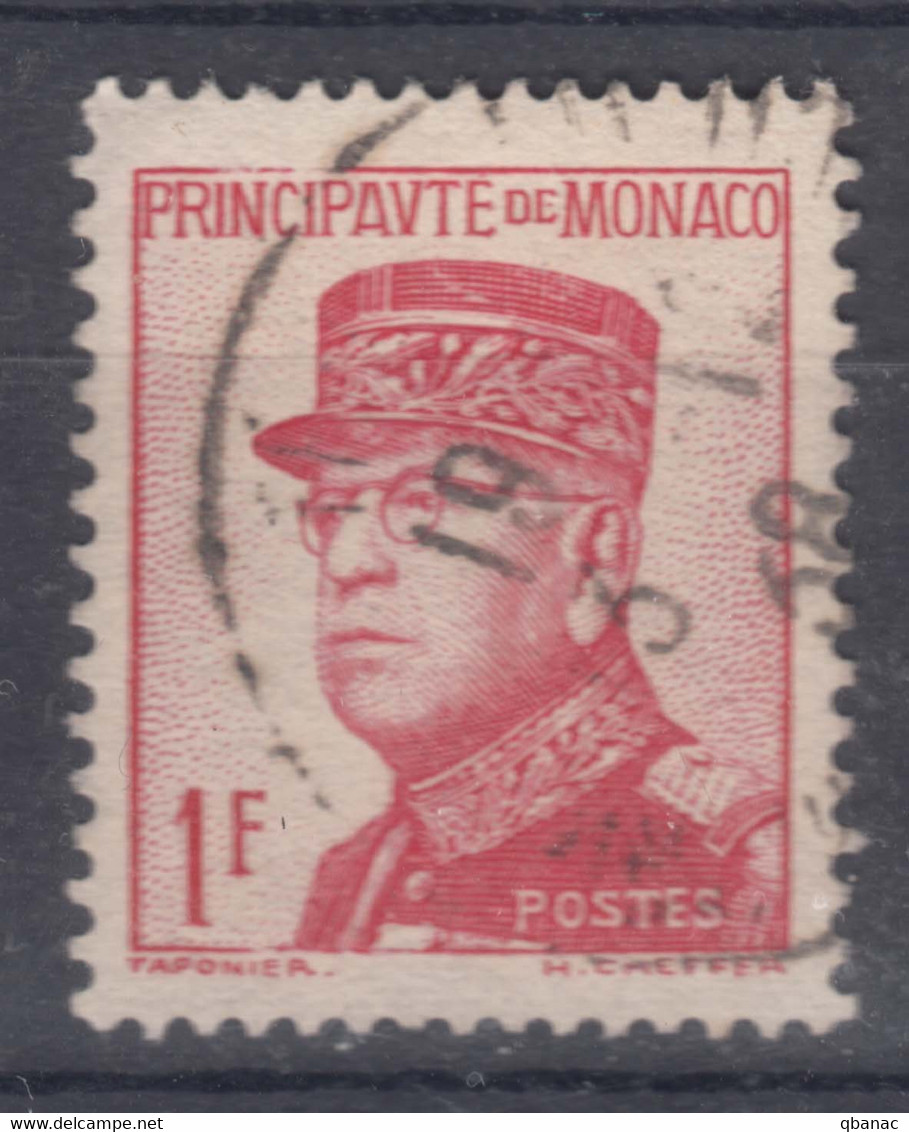 Monaco 1937/1939 Yvert#163 Used - Usati