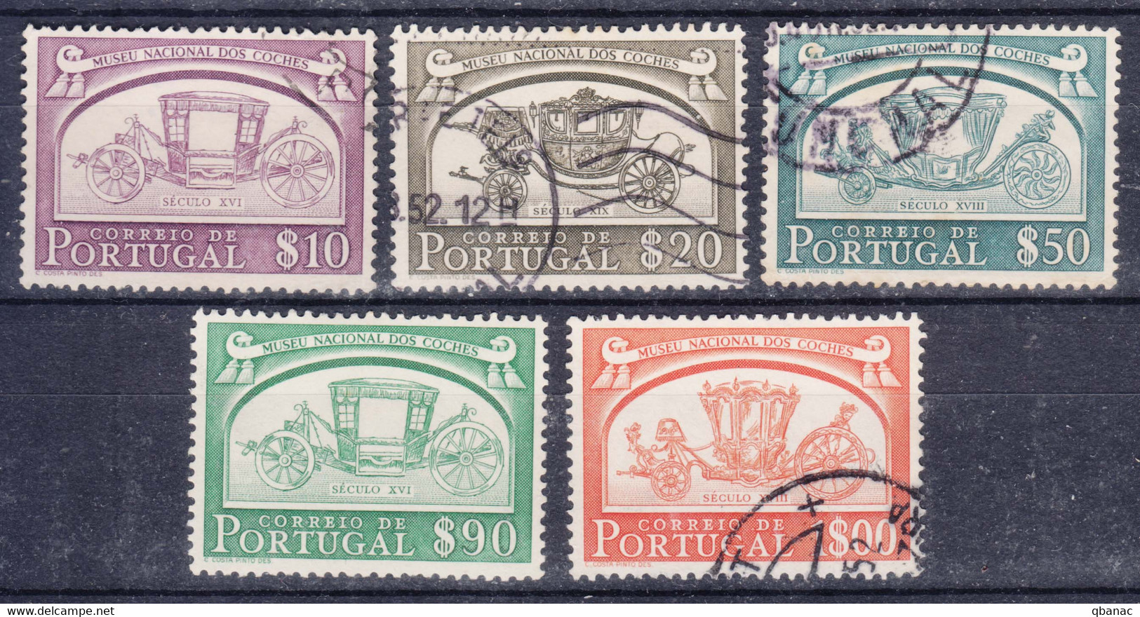 Portugal 1952 Mi#770,771,772,773,774 Used/one Mint Hinged - Gebraucht