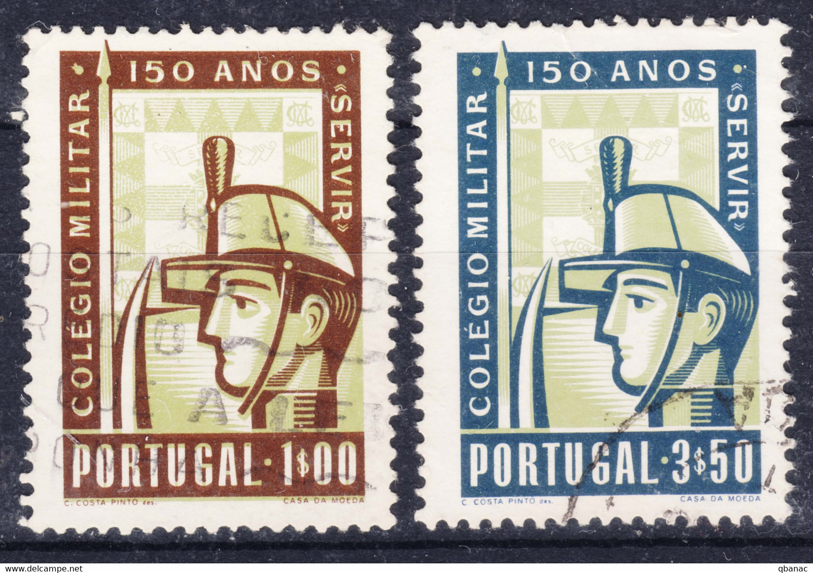 Portugal 1954 Mi#829-830 Used - Gebruikt