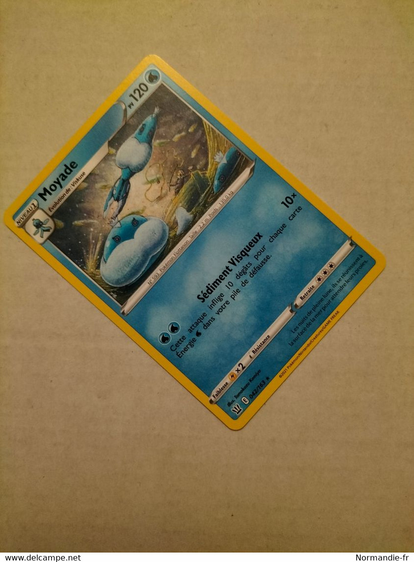 CARTE POKEMON MOYADE 120PV 042/163 SÉRIE ÉPÉE ET BOUCLIER STYLES DE COMBAT 2021 VF COMME NEUVE - Spada E Scudo