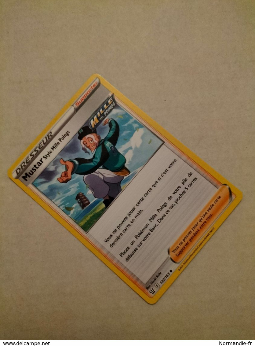 CARTE POKEMON DRESSEUR MUSTAR STYLE MILLE POINGS 132/163 SÉRIE ÉPÉE ET BOUCLIER STYLES DE COMBAT 2021 VF COMME NEUVE - Spada E Scudo