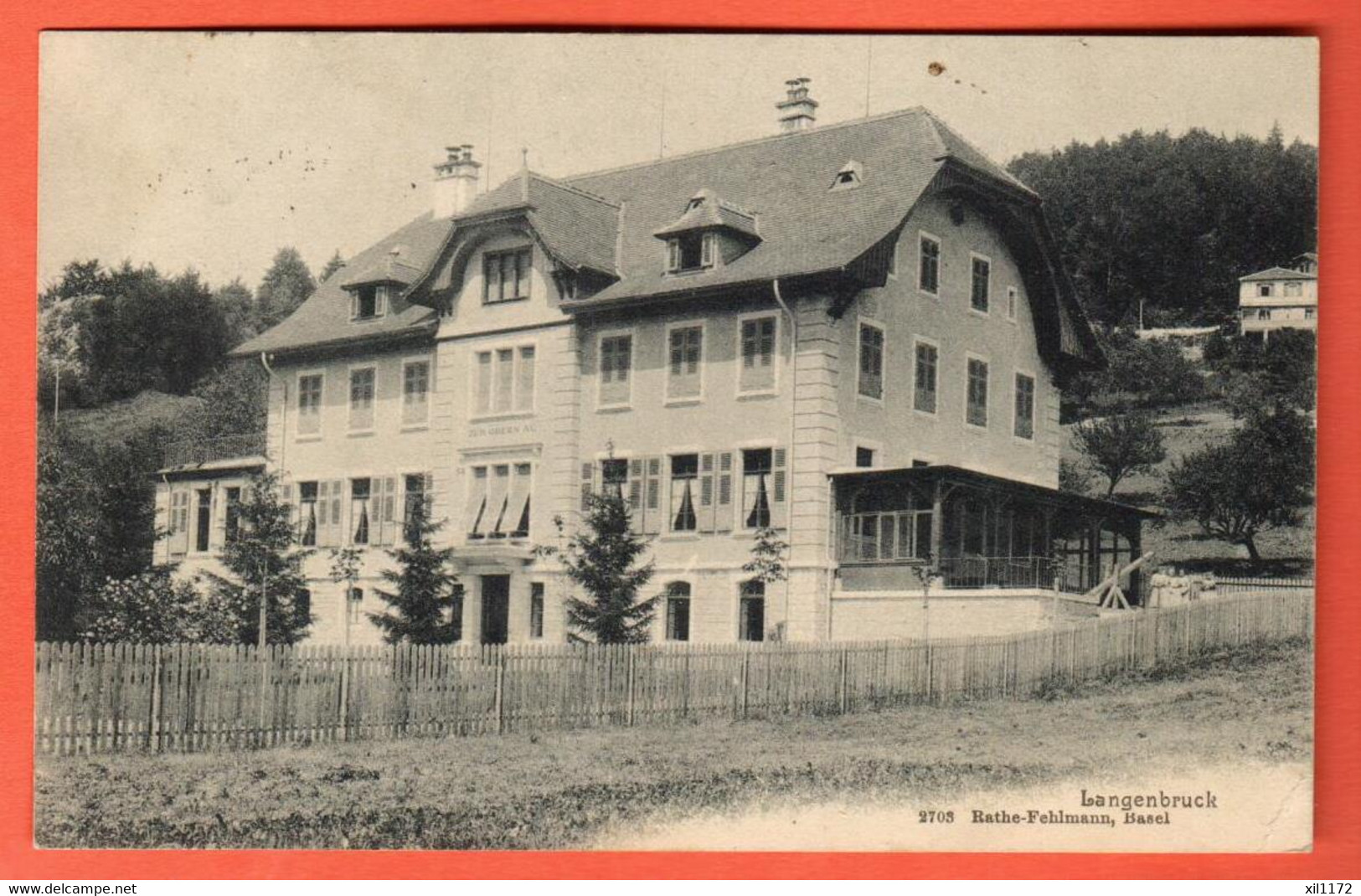 ZRS-19 SELTEN Langenbruck  Bezirk Waldenburg  ZUM OBERN HAU Rathe-Fehlmann 2703 - Langenbruck