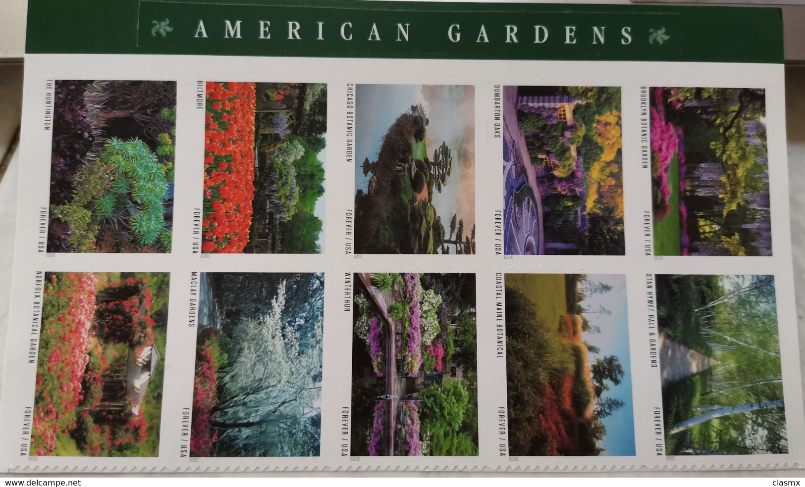 USA 10 American Gardens STAMPS MNH - Unused Stamps