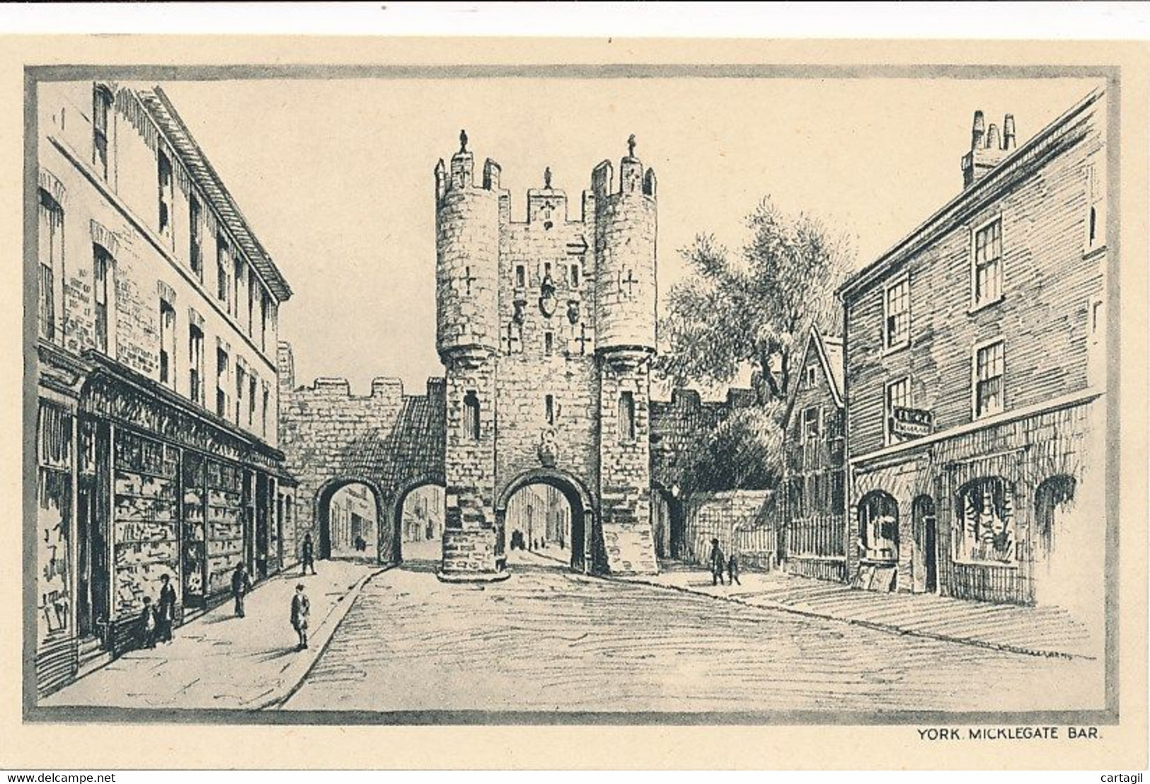 CPA (Illustration)-23474-Royaume Uni Angleterre -York -Micklegate Bar-Envoi Gratuit - York