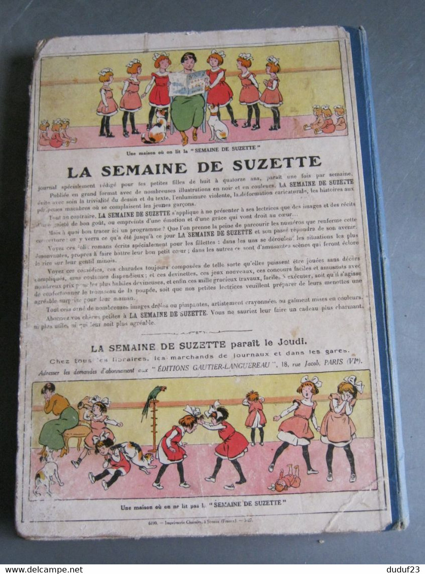 ALBUM LA SEMAINE DE SUZETTE 1927 DU N° 1 AU N° 26 - 23ème ANNEE  1er SEMESTRE - BECASSINE BLEUETTE BARBE BLEUE - La Semaine De Suzette