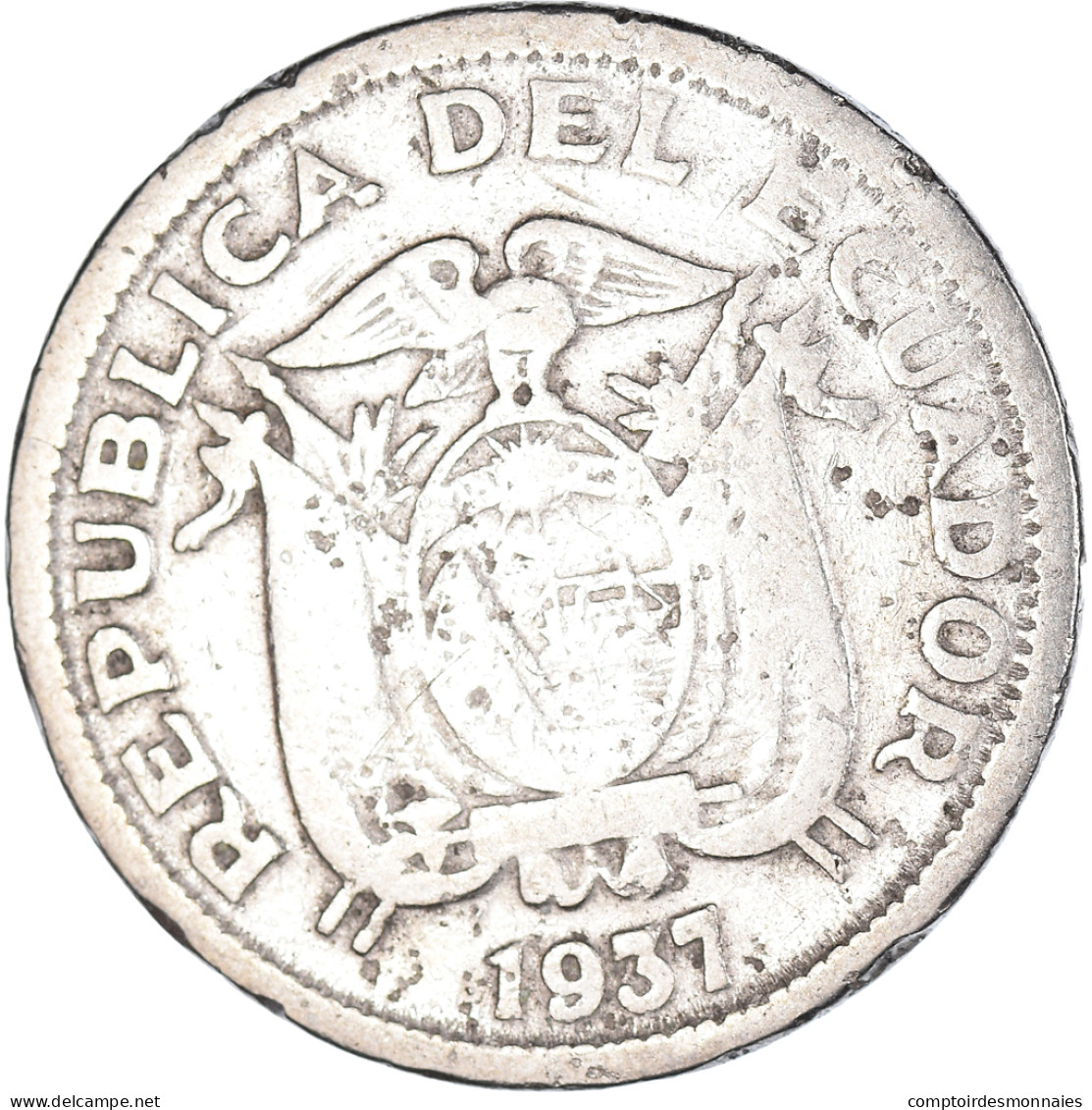 Monnaie, Équateur, Sucre, Un, 1937 - Ecuador