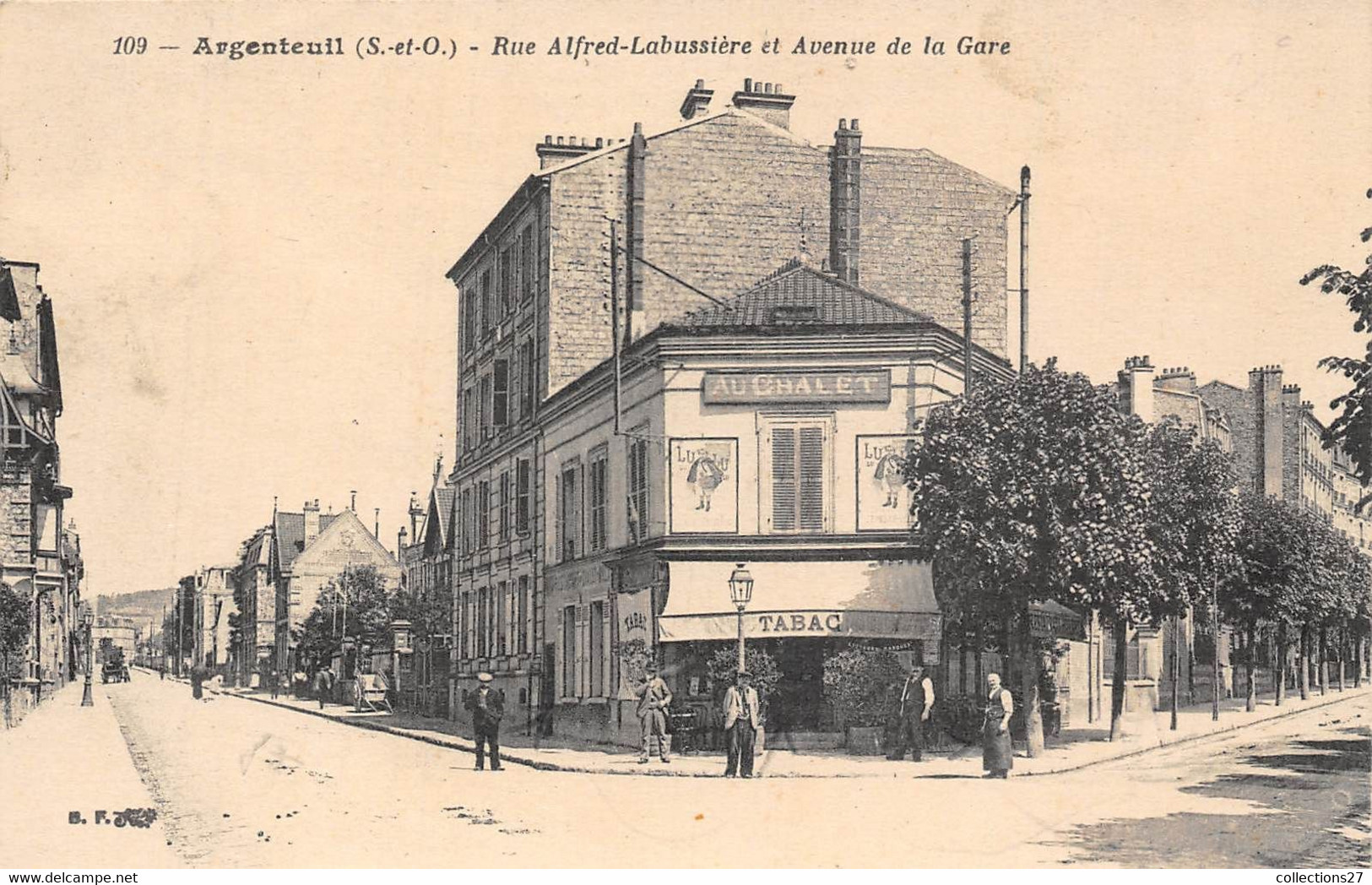 95-ARGENTEUIL- RUE ALFRED-LABUSSIERE ET AVENUE DE LA GARE - Argenteuil