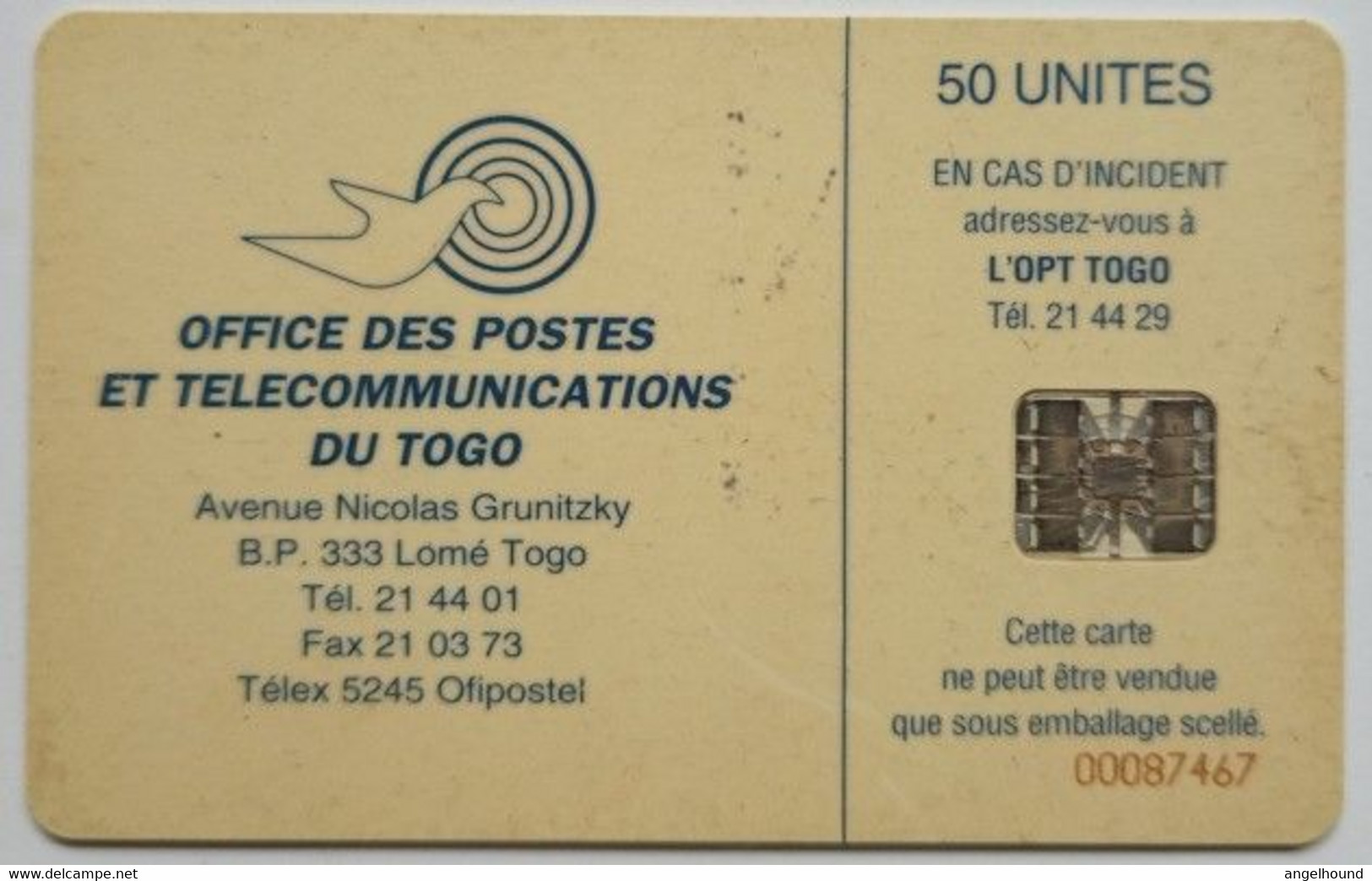 Togo 50 Units " EMS " - Togo