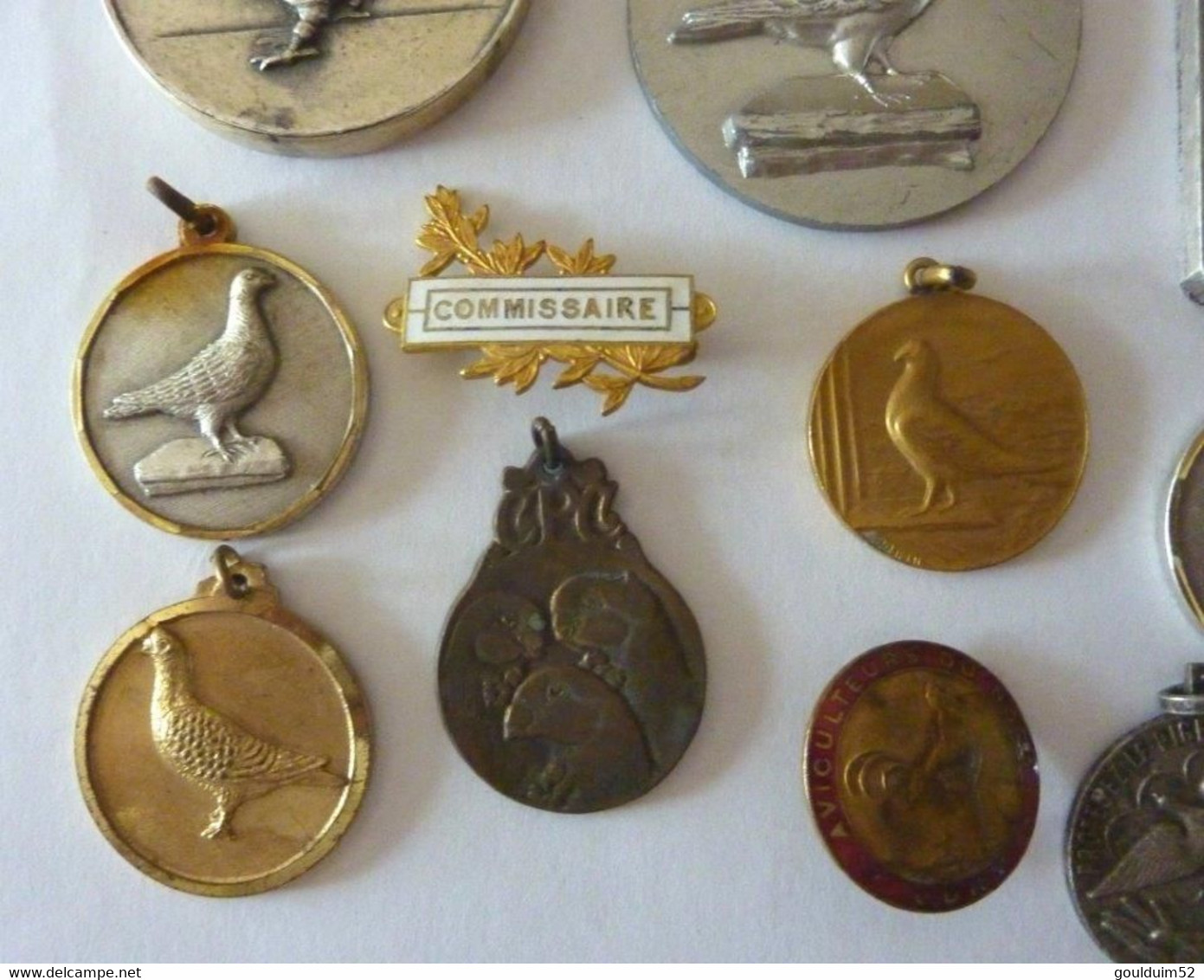Lot de 28 médailles sur la Colombophilie