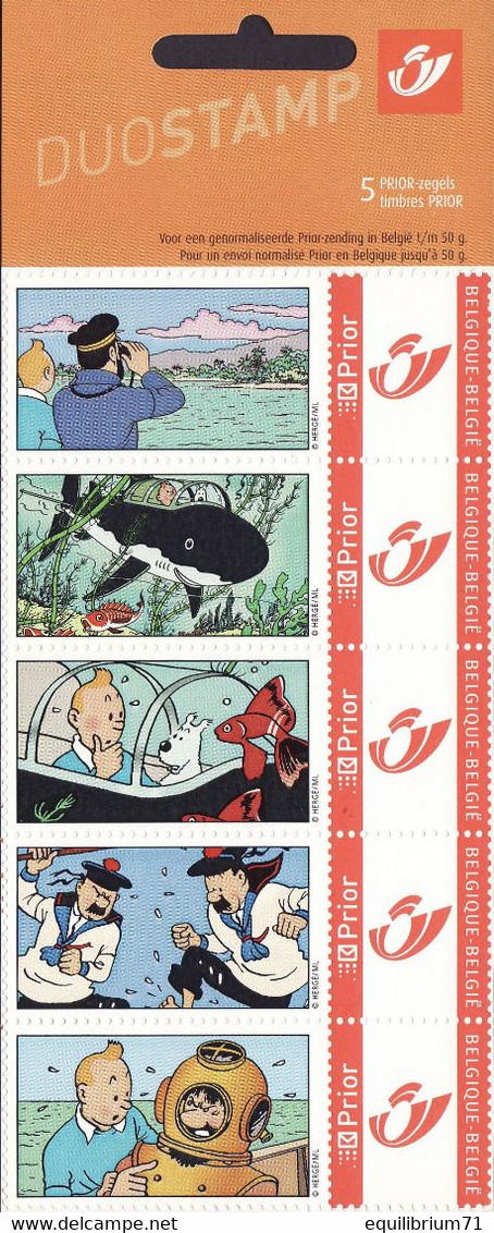 DUOSTAMP/MYSTAMP** - Tintin / Kuifje / Tim - Rackham Le Rouge - Scharlaken Rackham / (Hergé) - Sous Blister/Verpakt - Philabédés (comics)