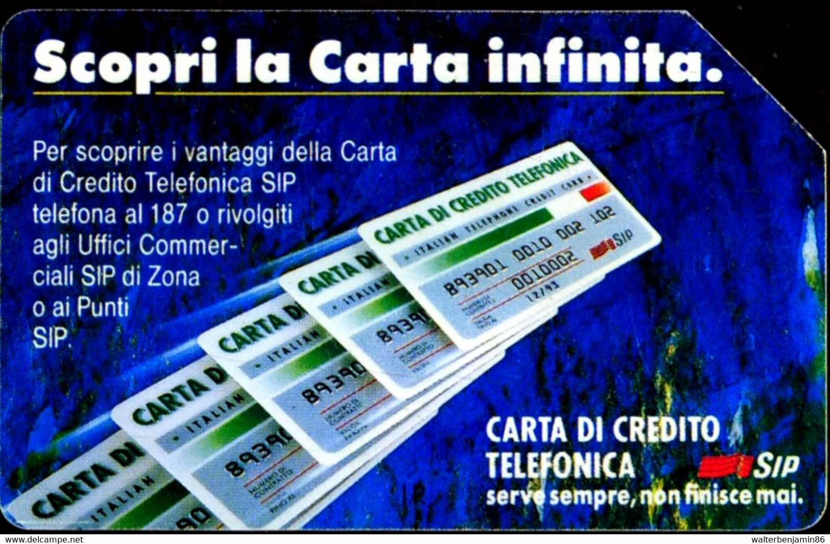 G 118 C&C 1211 A SCHEDA TELEFONICA USATA CARTA INFINITA 30.06.93 5 TEP VARIANTE LATO B OPACO - [3] Fehlliste