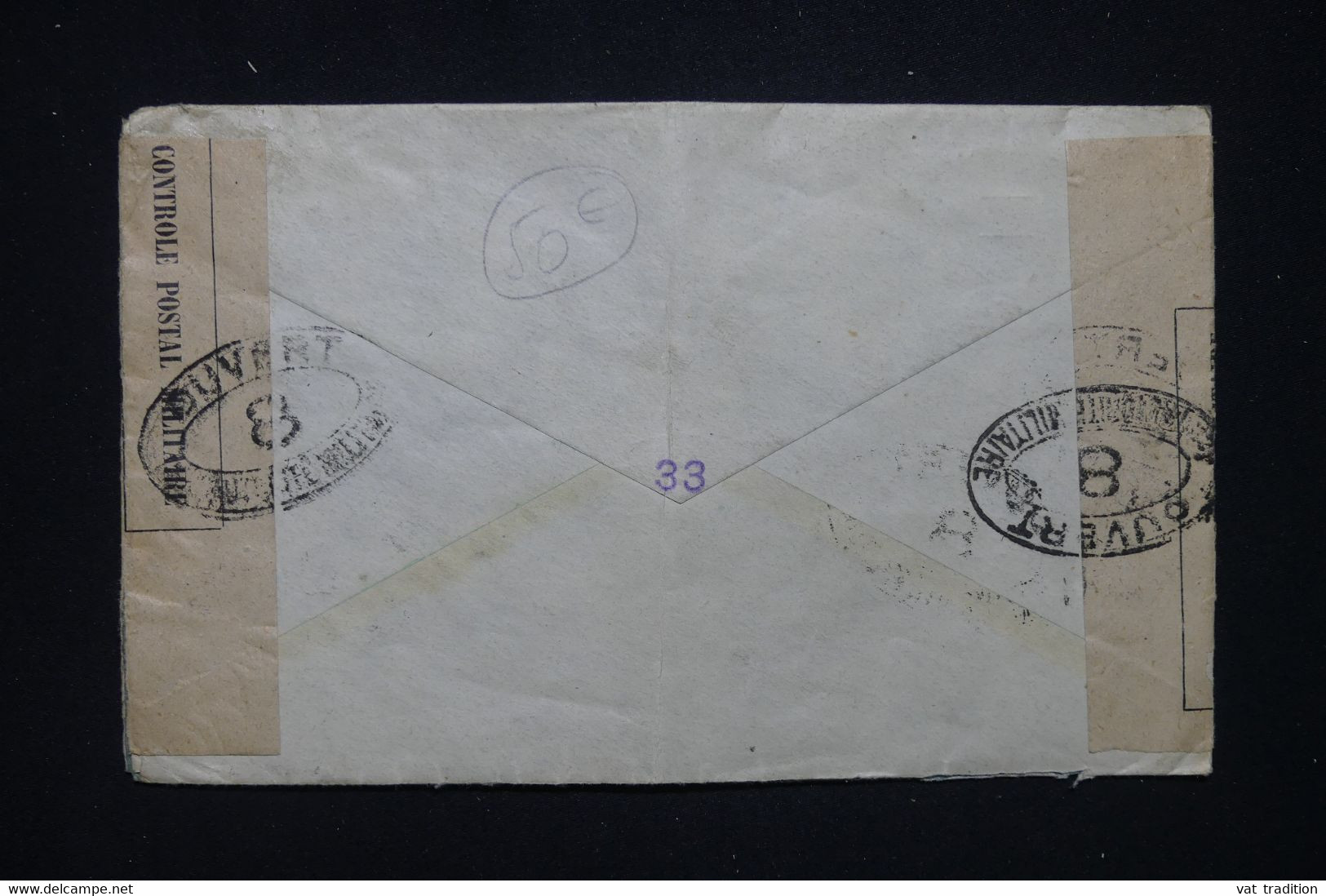 JAPON - Enveloppe Commerciale De Tokyo  Pour La France En 1917 Par Voie Américaine Avec Contrôle Postal - L 130092 - Cartas & Documentos