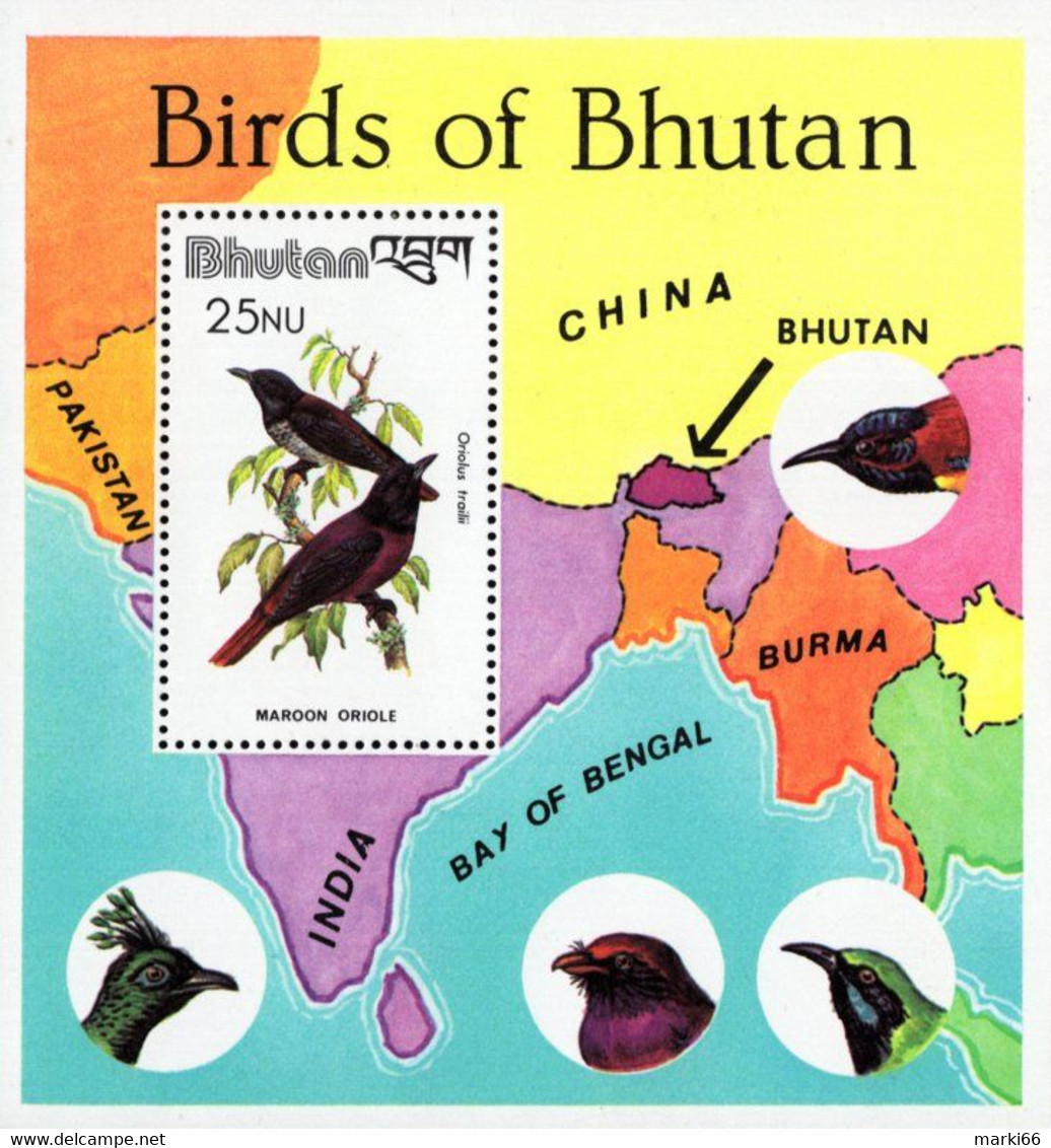 Bhutan - 1982 - Birds Of Bhutan - Mint Souvenir Sheet - Bhutan