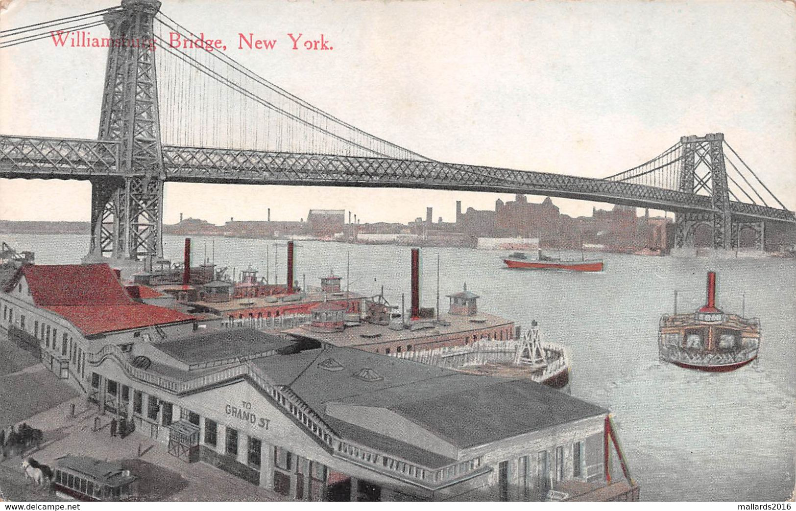 NEW YORK - WILLIAMSBURG BRIDGE ~ AN OLD POSTCARD #2231100 - Bridges & Tunnels