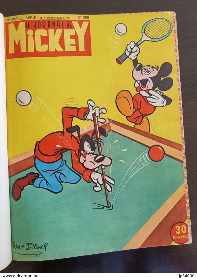JOURNAL DE MICKEY album N°9 (numéros 209 à 234) publié en 1956