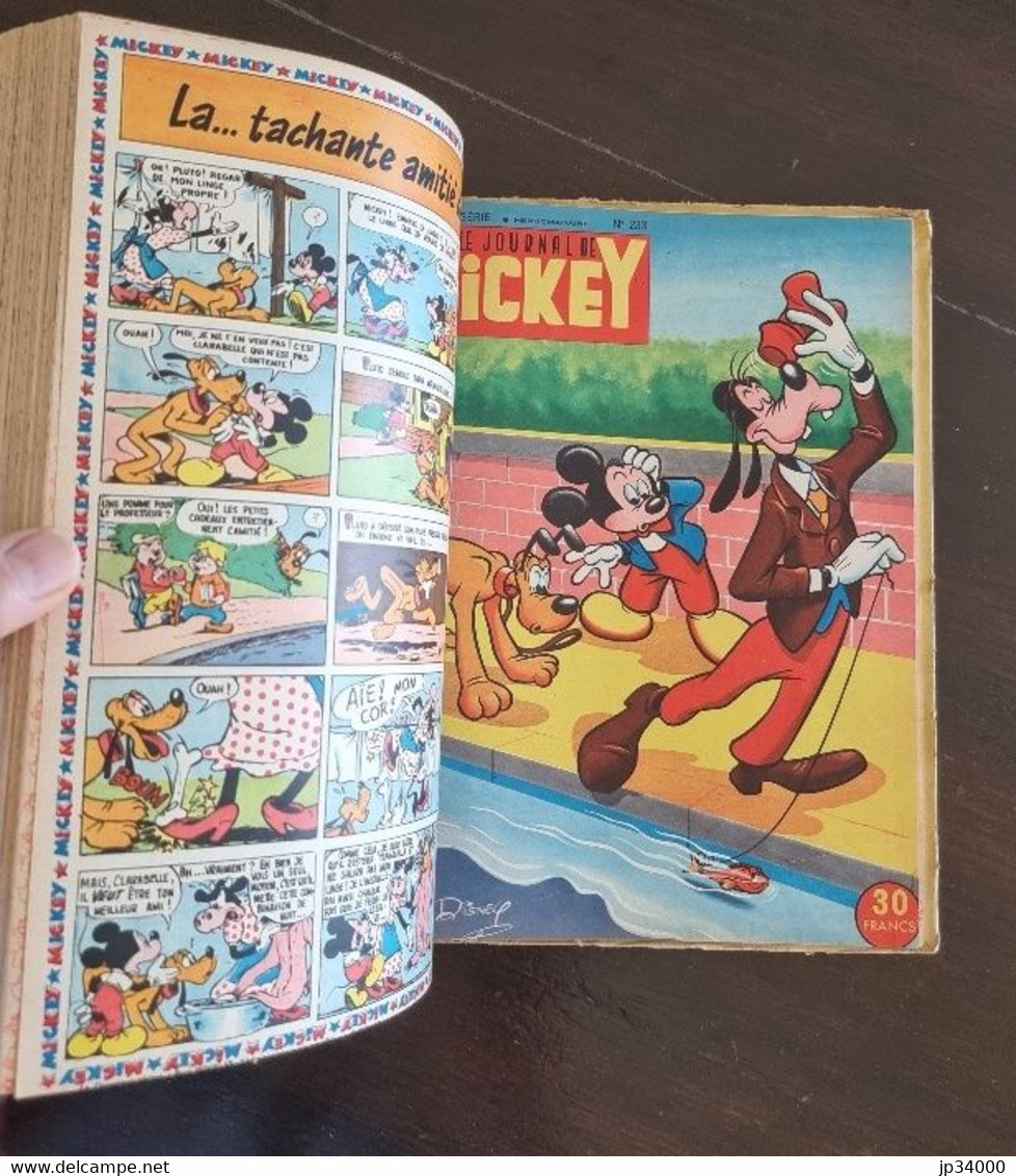 JOURNAL DE MICKEY album N°9 (numéros 209 à 234) publié en 1956