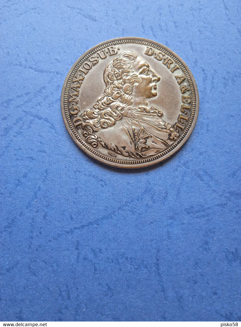Germania-d G Max Ios U B D S R I A El Li-patrona Bavarie  1760-riproduzione Moneta Falsa - Valse Munten