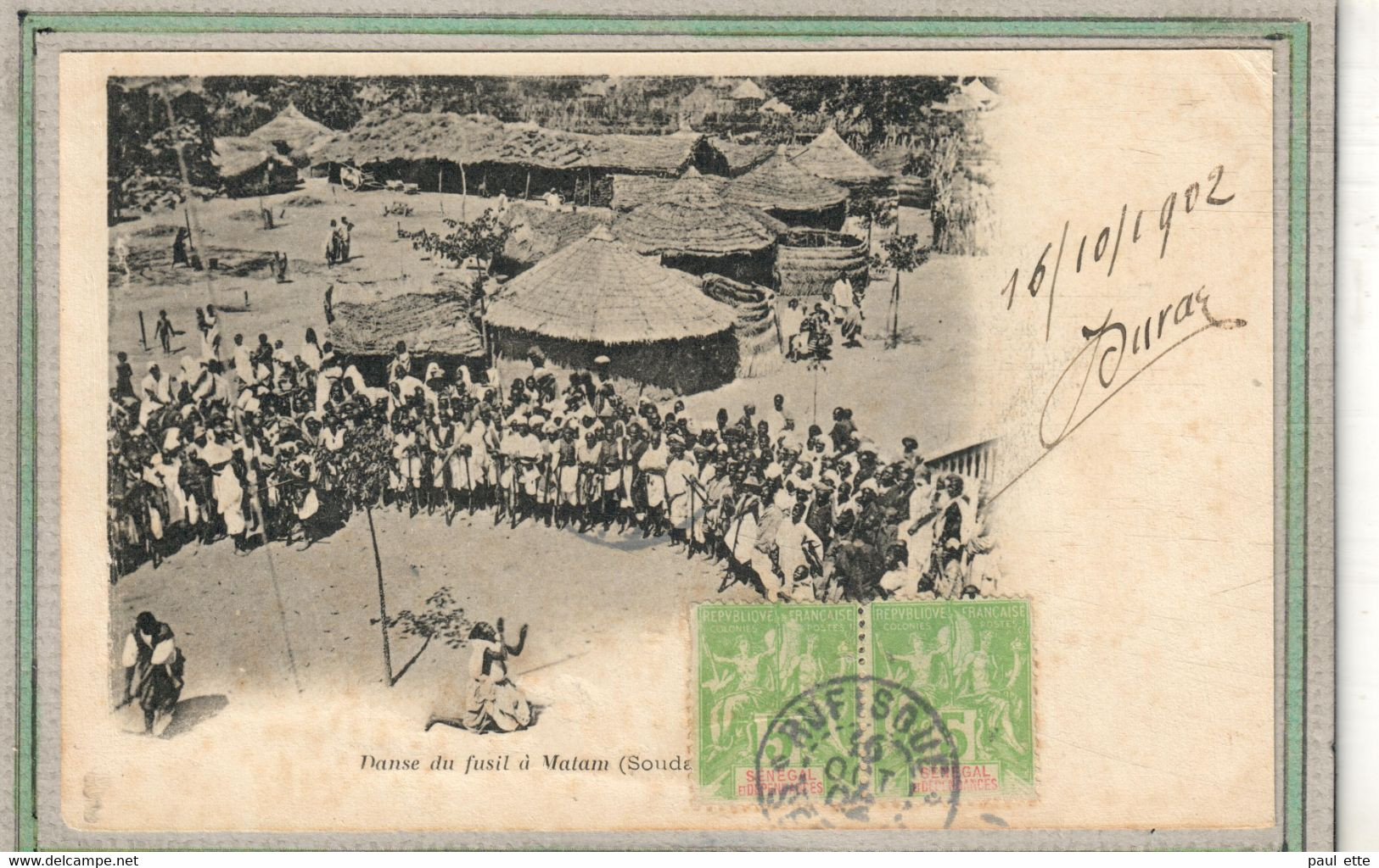 CPA - SOUDAN - MATAM - Mots Clés : Ethnographie, Danse Du Fusil à Matam - 1902 - Sudan