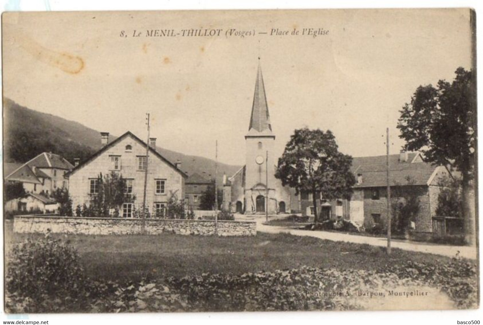 1918 LE MENIL THILLOT - PLACE De L'EGLISE - Le Thillot