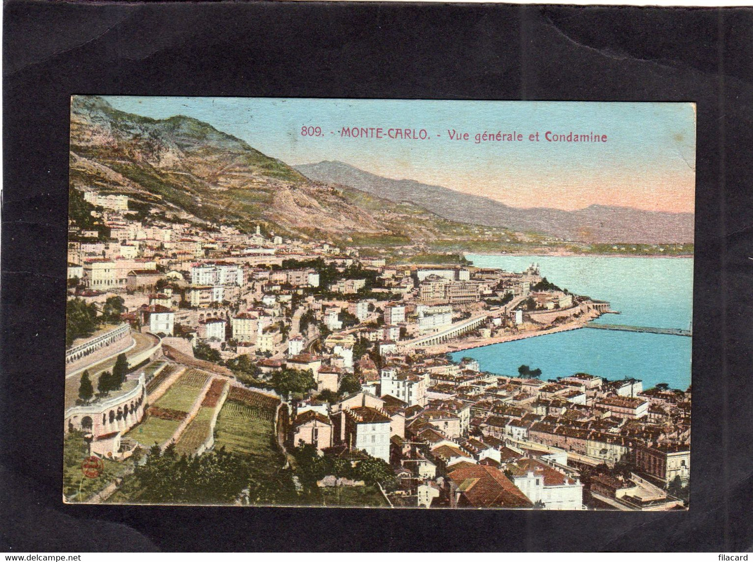 116193           Monaco,   Monte-Carlo,  Vue  Generale  Et  Condamine,   VGSB  1921 - La Condamine
