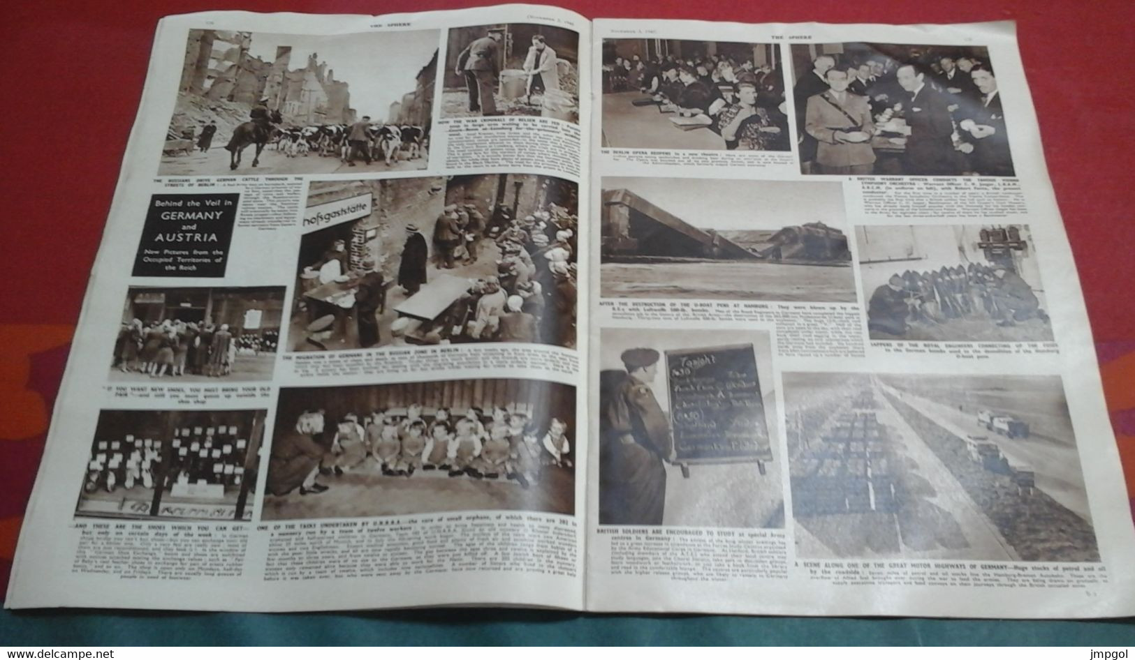 WW2 The Sphere 3 Novembre 1945 Femmes Prisonnières Japonais Singapour, Java Malaisie Indochine Japon ,Allemagne Autriche - Military/ War