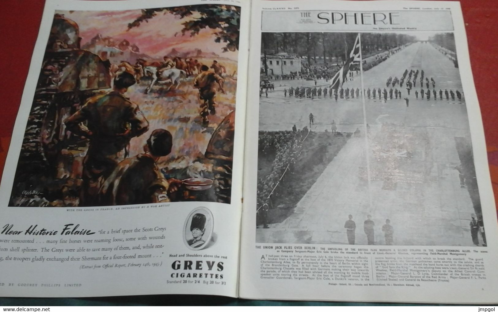 WW2 The Sphere 14 Juillet 1945 Occupation Berlin Birmanie Japon Pacifique Okinawa Tensions Au Levant Syrie - Krieg/Militär