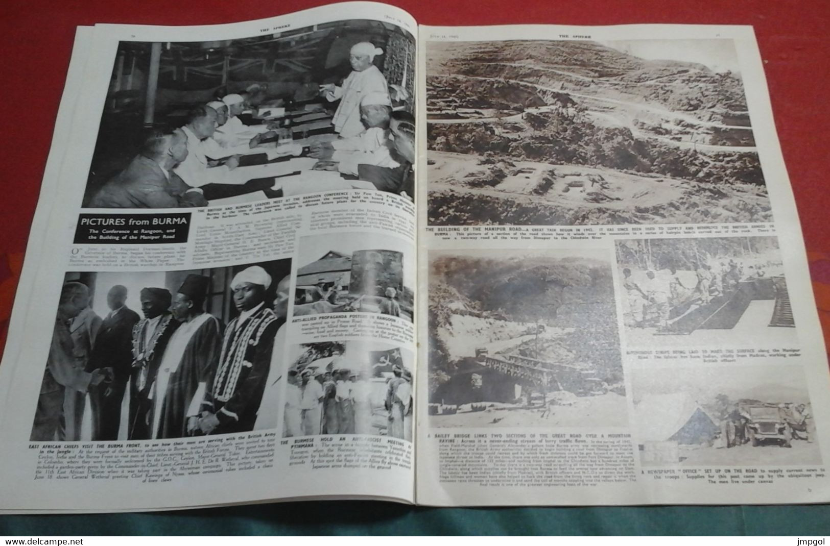 WW2 The Sphere 14 Juillet 1945 Occupation Berlin Birmanie Japon Pacifique Okinawa Tensions Au Levant Syrie - Military/ War