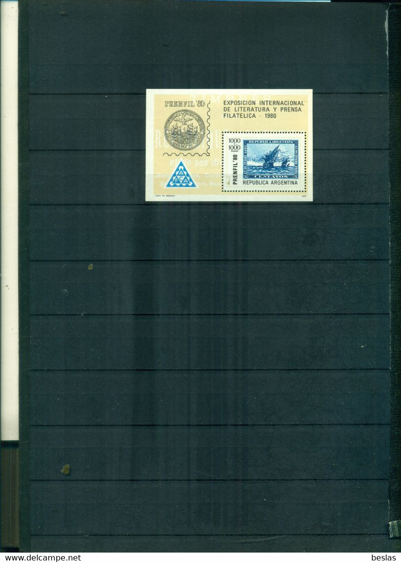 ARGENTINA  PRENFIL 80 -  DECOUVETE AMERIQUE 1 BF NEUF A PARTIR DE 2 EUROS - Blocks & Sheetlets