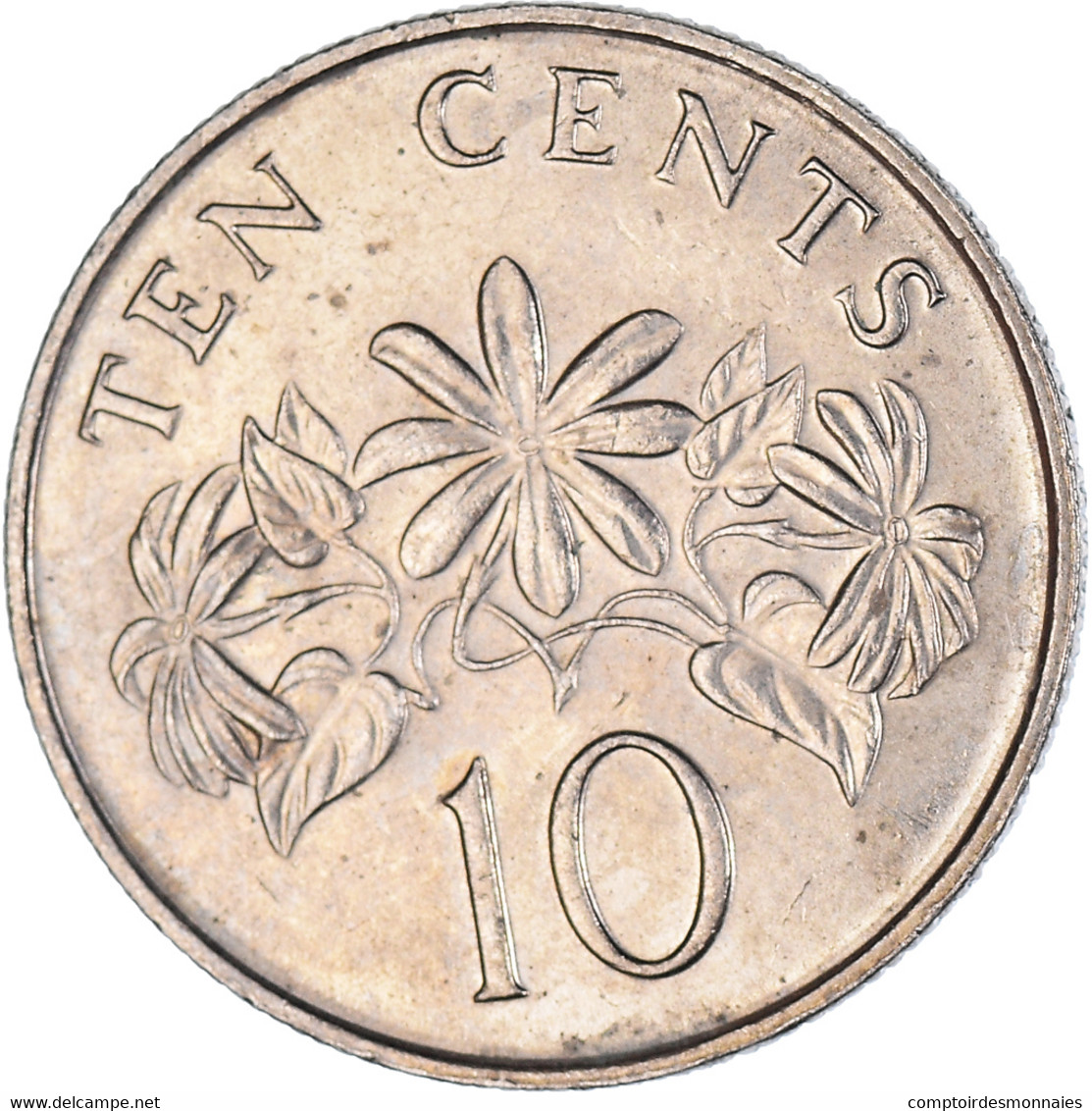 Monnaie, Singapour, 10 Cents, 1988 - Singapour