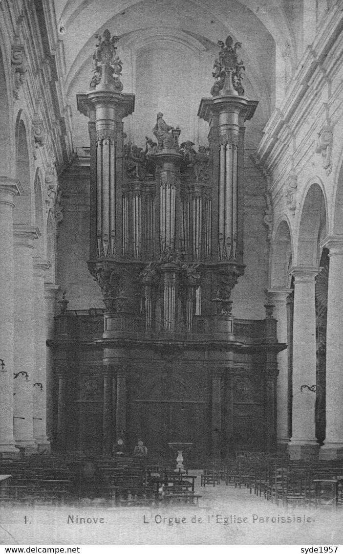 Ninove. - L'Orgue De L'Eglise Paroissiale - ​​​​​​​édit. R. De Clercq-Adriaens N°1 - Ninove