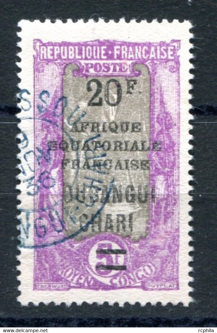 RC 23398 OUBANGUI COTE 38€ N° 74 - 20F SUR 5F OBLITÉRÉ TB - Gebruikt