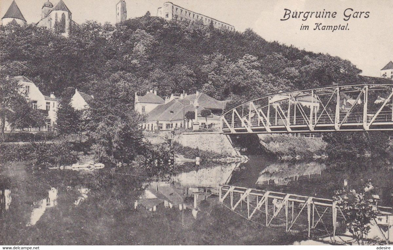 Burgruine GARS Im Kamptal - Karte Mit 10 Heller Frankierung, Gel. 1917 V. Gars > Perchtoldsdorf ... - Gars Am Kamp