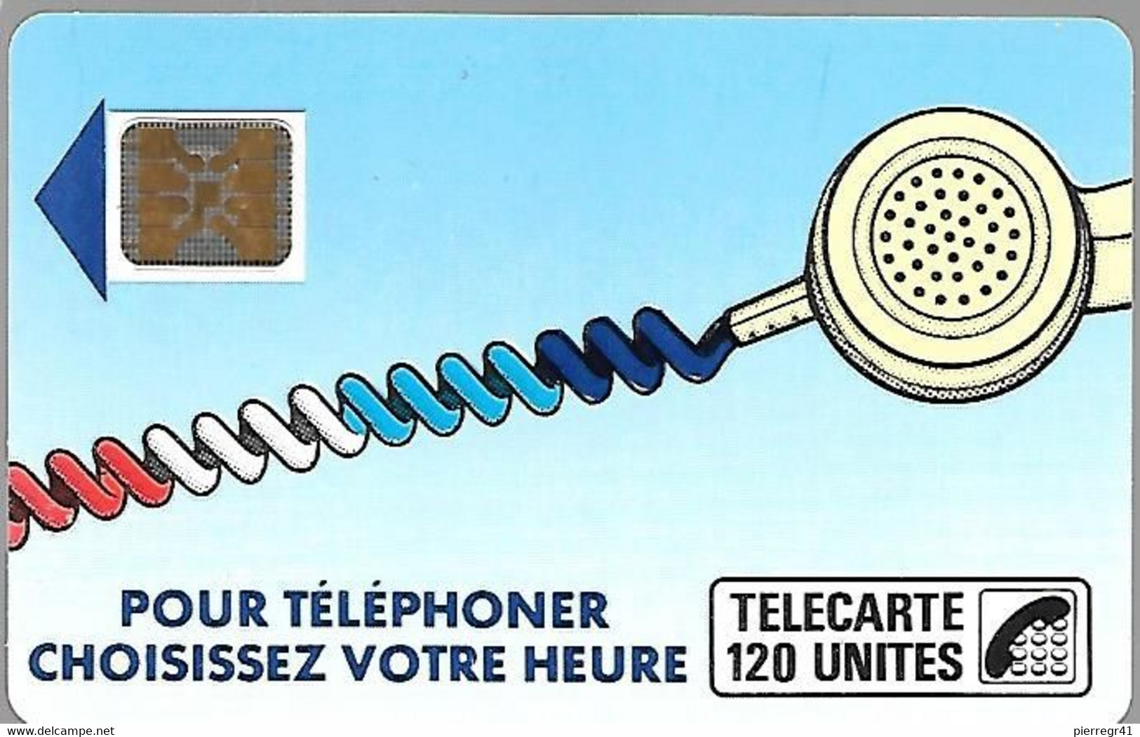 CARTE-PUBLIC-120U-Ko10A.610-SC4 On-Offset Glacé-Texte1-CORDON BLEU-V°6Pe-105308/Hors Cadre(sur  Ligne Emballage-TBE-Luxe - Telefonschnur (Cordon)