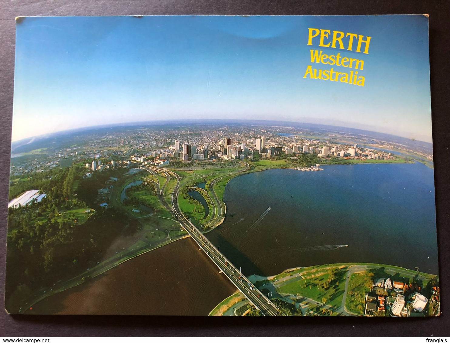 PERTH. Western Australia, Aerial View Of The Narrows Bridge And Perth City, Published By Midge, W.A. - Perth