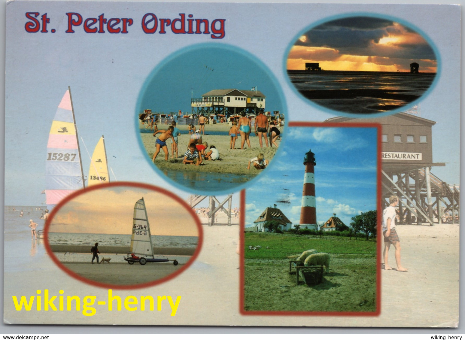 Sankt Peter Ording - Mehrbildkarte 12   Nordseeheilbad - St. Peter-Ording