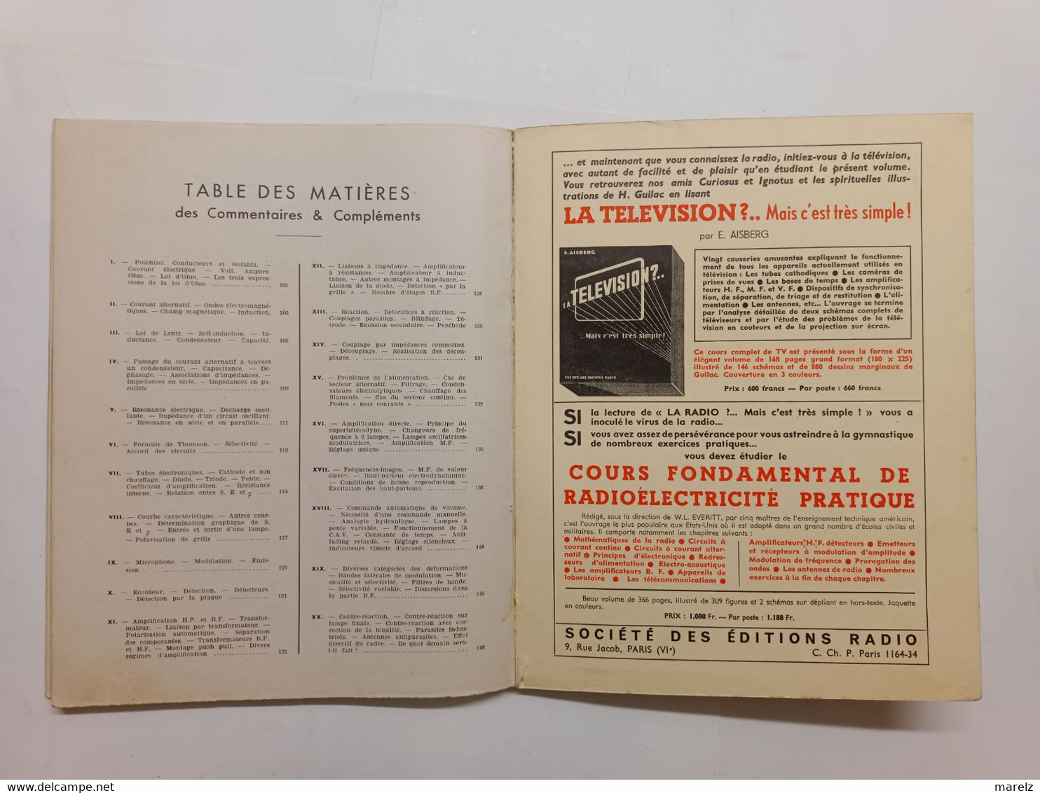 LA RADIO ?.. mais c'est Très SIMPLE ! Toute la Radio expliquée de A à Z - Société des Editions RADIO - E. AISBERG