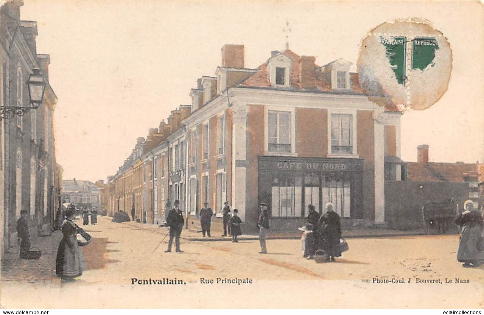 Pontvallain            72       Rue Principale. Café Du Nord                    (voir Scan) - Pontvallain