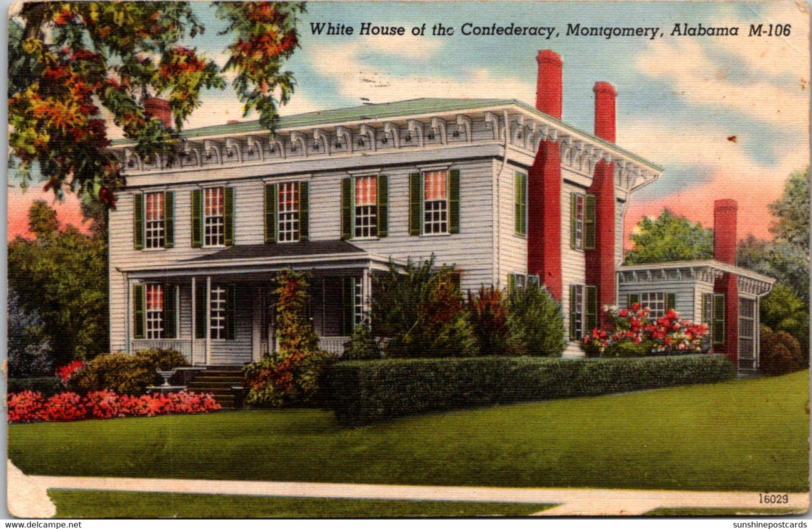 Alabama Montgomery White House Of The Confederacy 1943 - Montgomery