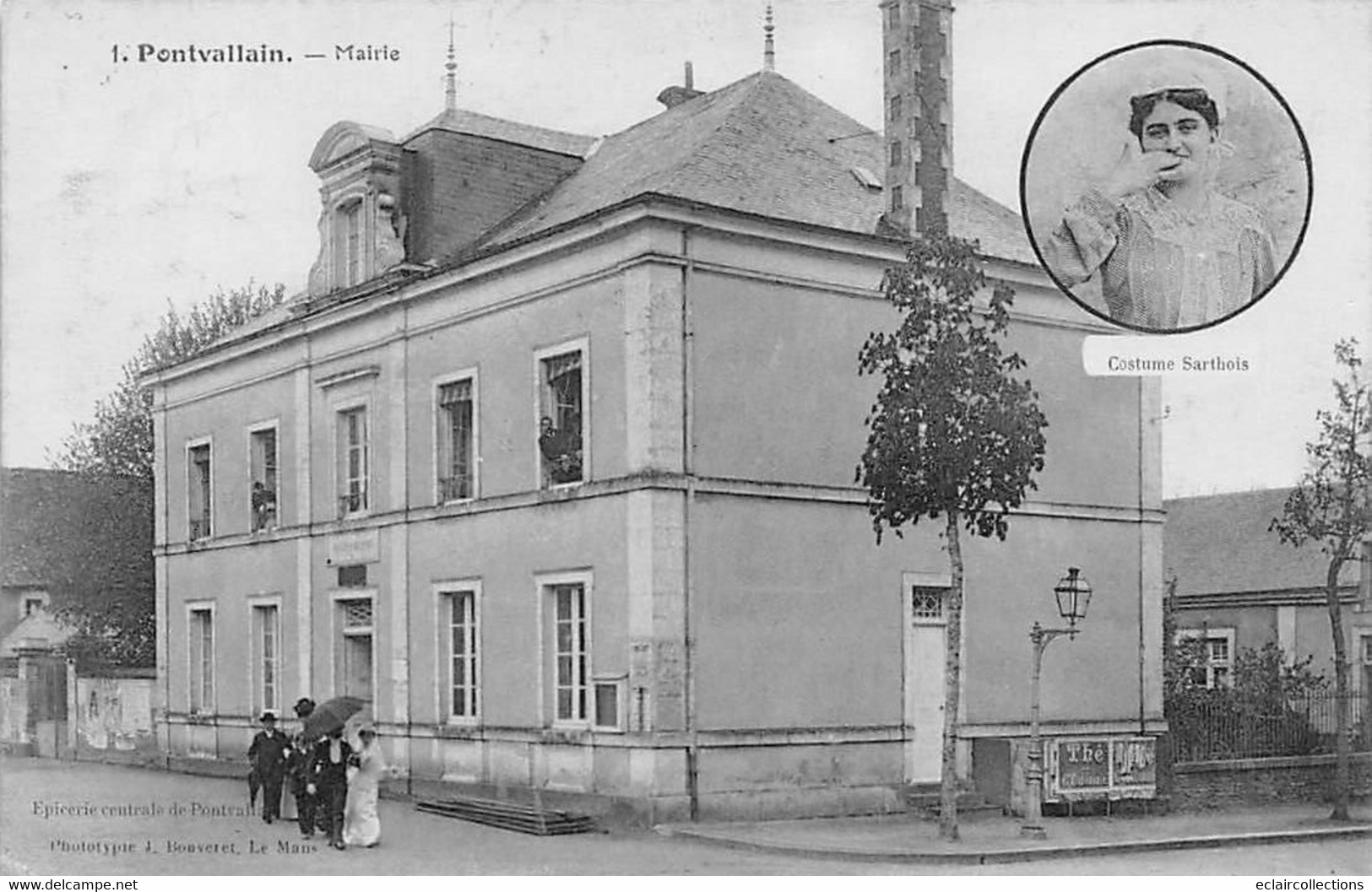 Pontvallain            72         La Mairie   Mariés               (voir Scan) - Pontvallain