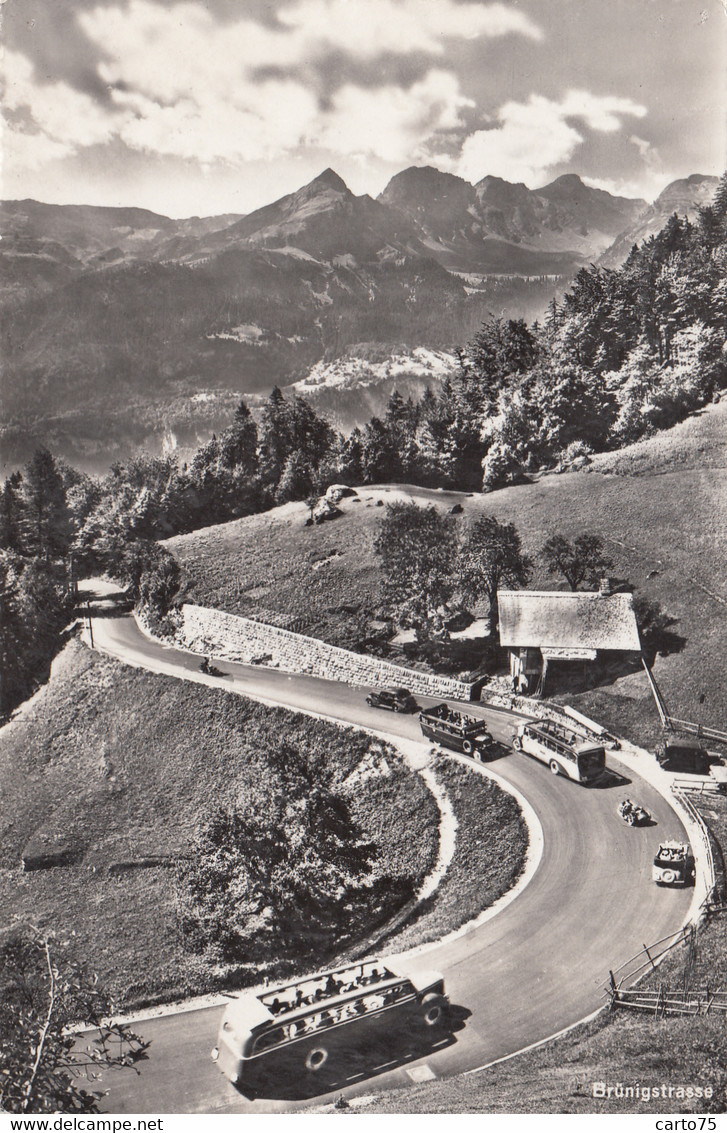 Suisse - Col Du Brünig - Brünigstrasse - Automobiles - Autocars Autobus - Autres & Non Classés