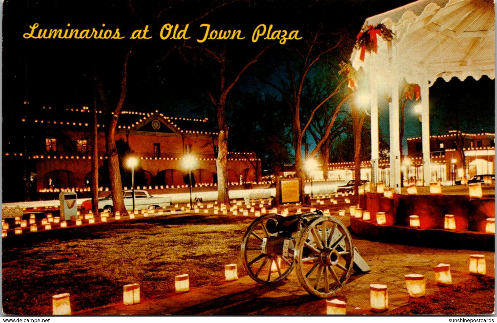 New Mexico Albuquerque Old Town Plaza Christmas Luminarios - Albuquerque