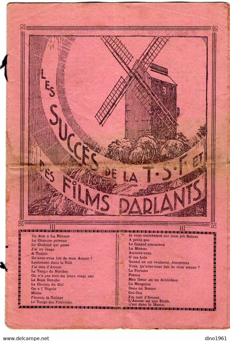 VP20.367 - PARIS - Cahier D'anciennes Chansons - Les Succès De La T.S.F. Et Des Films Parlans - Noten & Partituren
