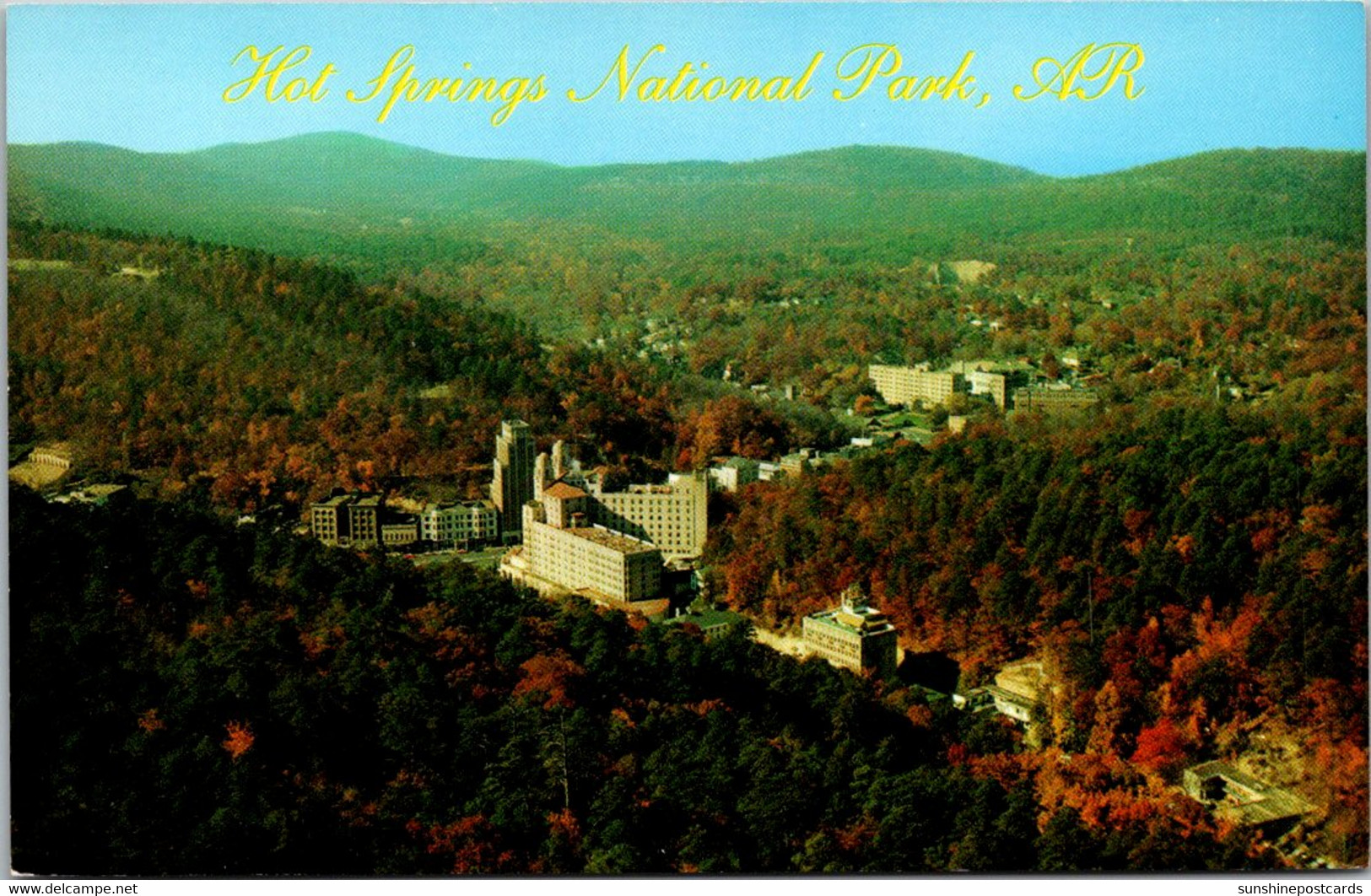 Arkansas Hot Springs National Park Aerial View - Hot Springs