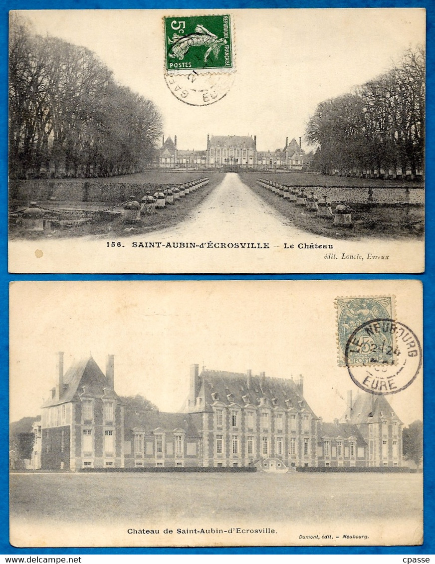 (Lot De 2) CPA 27 - St SAINT-AUBIN D'ECROSVILLE Eure - Le Château - Saint-Aubin-d'Ecrosville