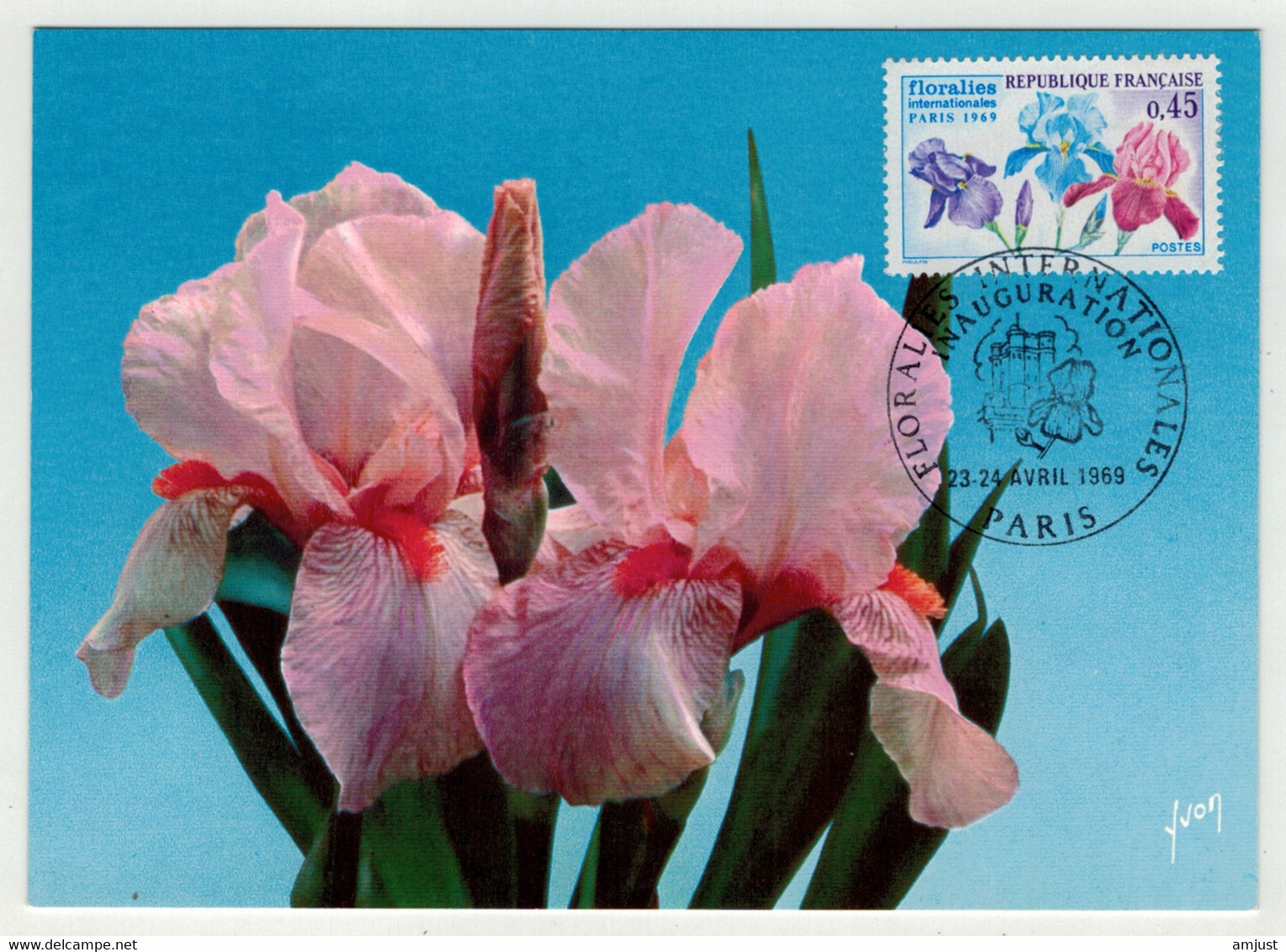 France // Carte Maximum // Floralies Internationales Paris 1969 - 1960-1969