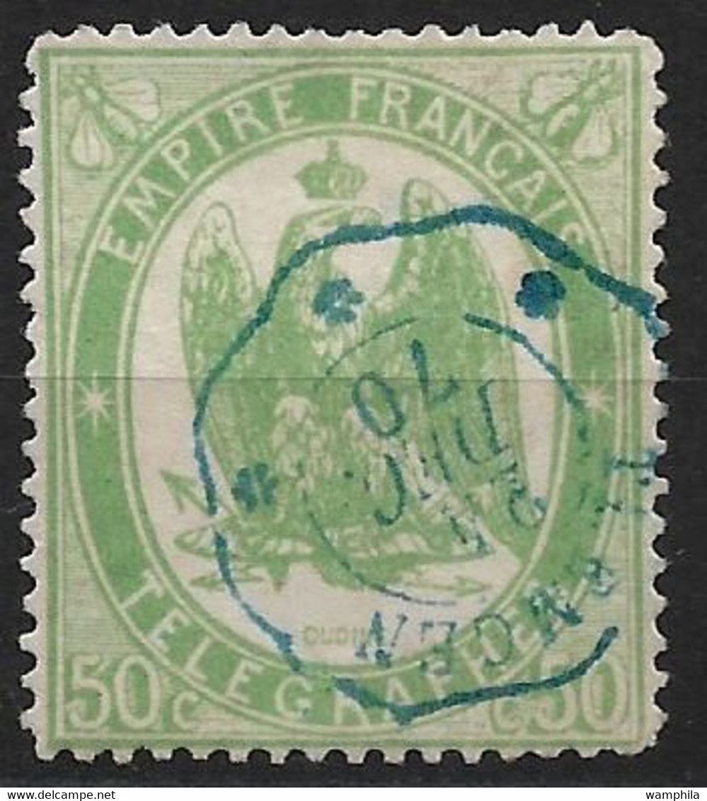 France Télégraphe N°6 Oblitéré Tlemcen (Algérie). Cote 20€ . - Telegraaf-en Telefoonzegels