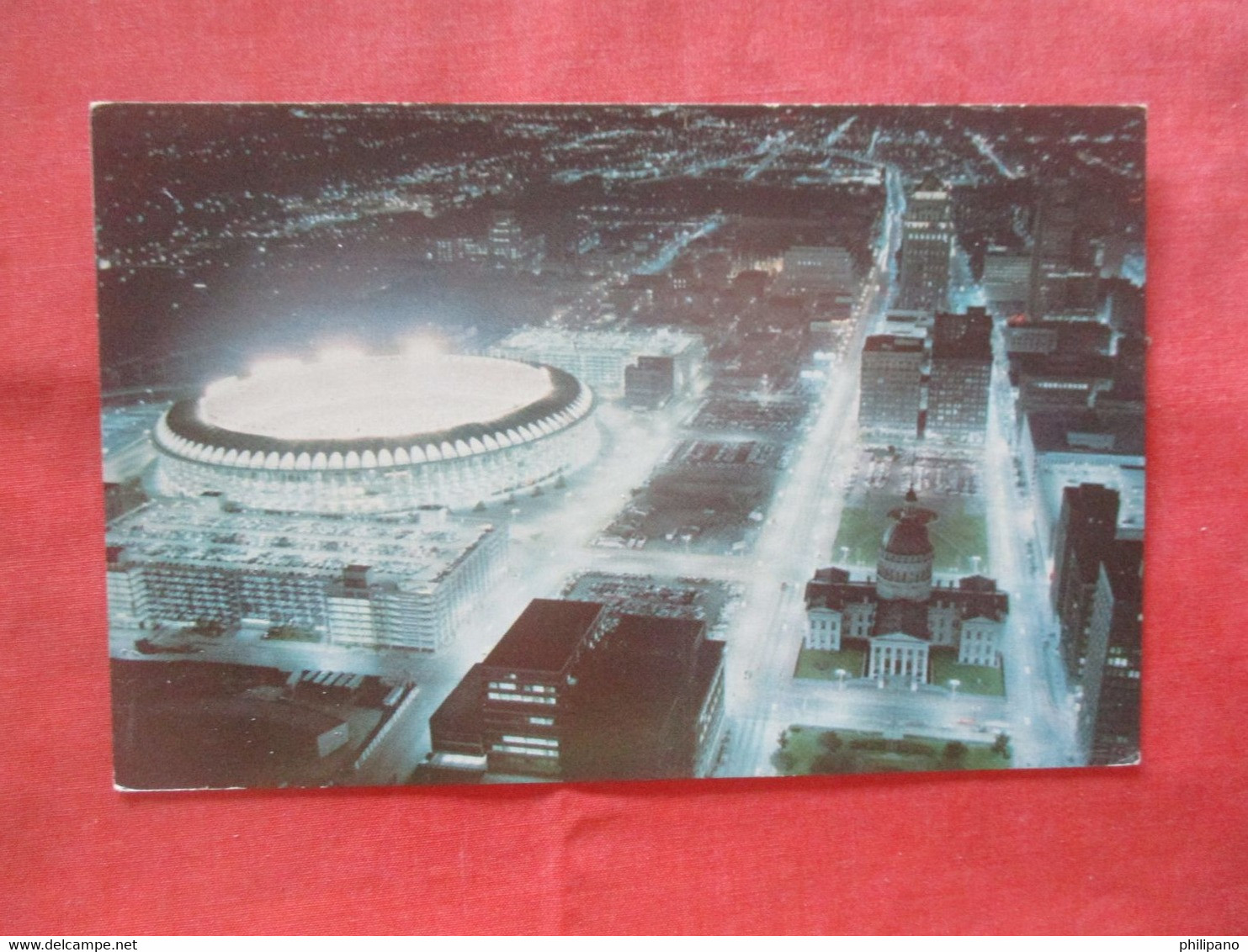 Baseball Stadium Night View Gateway Arch St Louis Missouri.          Ref 5722 - Baseball