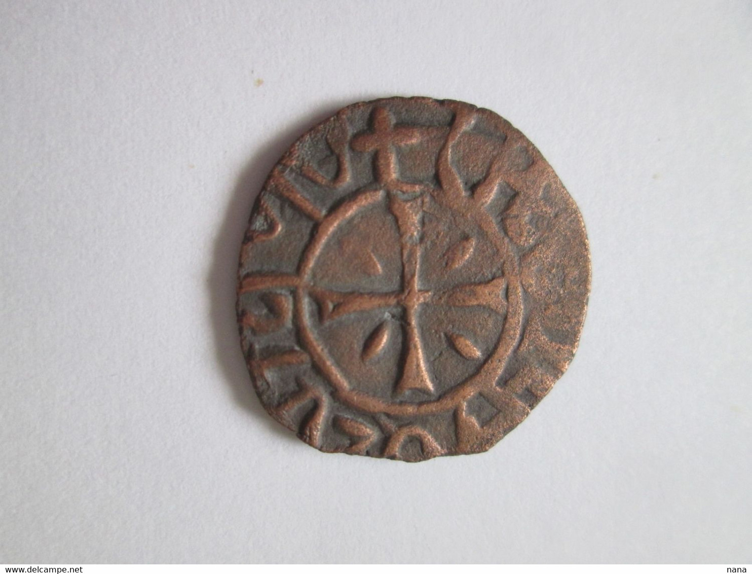 Rare! Cilician Armenia-King/Roi Smbat I (1296-1298) Pogh Cooper Coin/Piece De Cuivre - Armenien