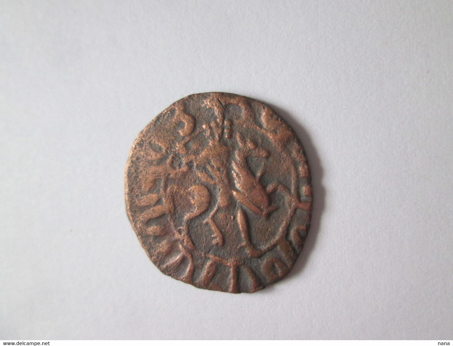 Rare! Cilician Armenia-King/Roi Smbat I (1296-1298) Pogh Cooper Coin/Piece De Cuivre - Armenia